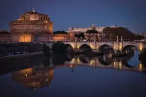 rome-sunset-castel-sant-angelo